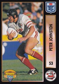 1994 Dynamic Rugby League Series 2 #53 Peter Johnston Front